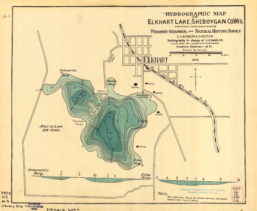 Wisconsin Geological & Natural History Survey » Hydrographic Map of